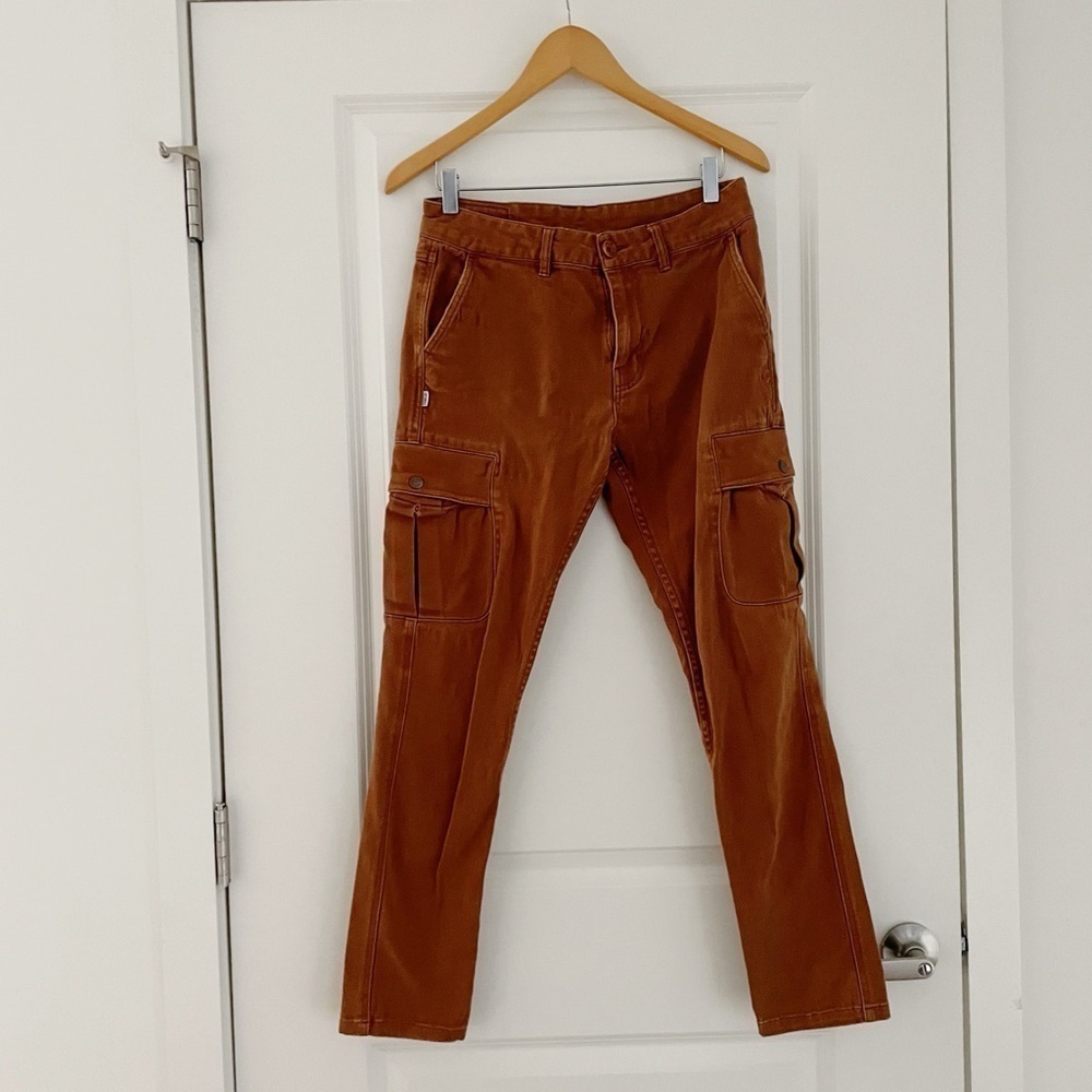 Fairplay LA Duck Canvas Cargo Slim Fit Pants Carpenter